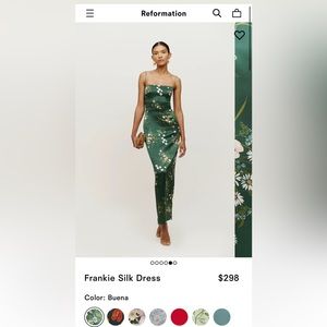 NWT Reformation Frankie Dress | Buena | Sz:0
